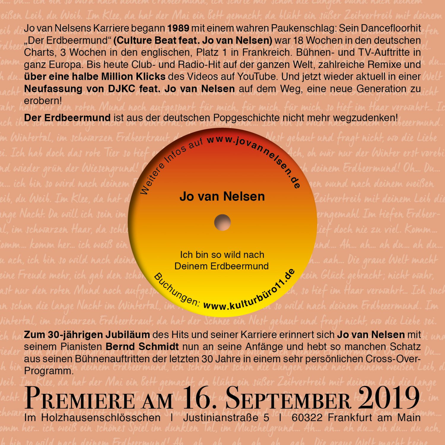 Ich bin so wild nach Deinem Erdbeermund Jo van Nelsen